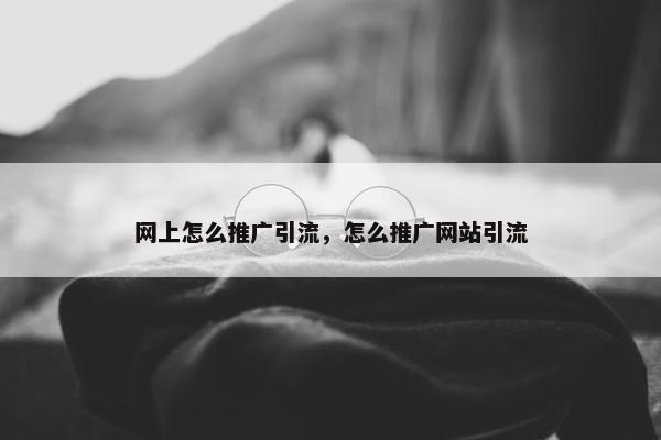 网上怎么推广引流，怎么推广网站引流